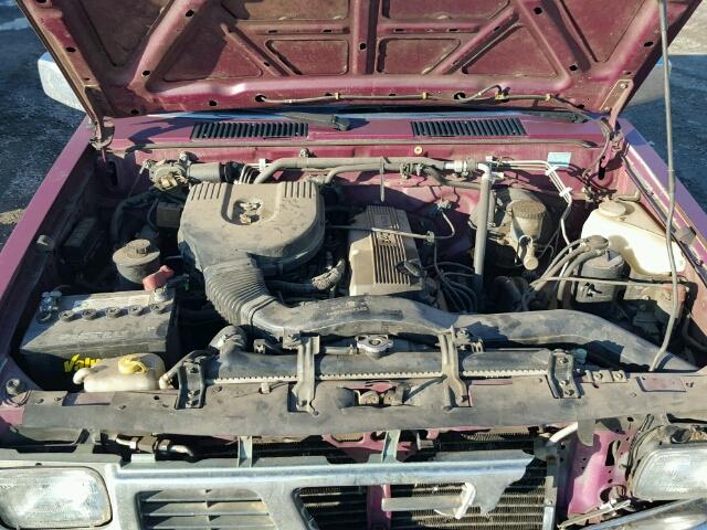 1N6SD11S2SC454834 - 1995 NISSAN TRUCK E/XE PURPLE photo 7