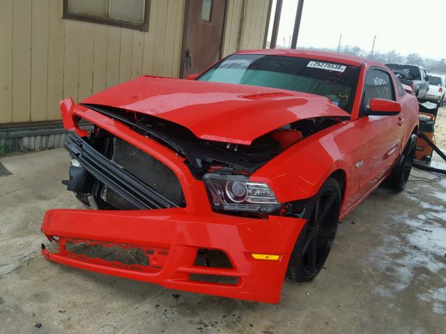 1ZVBP8CF4D5241150 - 2013 FORD MUSTANG GT RED photo 2