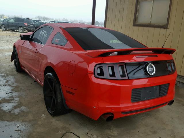 1ZVBP8CF4D5241150 - 2013 FORD MUSTANG GT RED photo 3