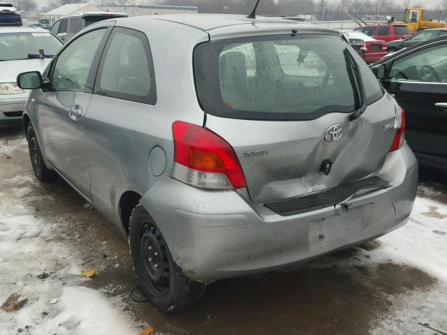 JTDJT4K36A5284992 - 2010 TOYOTA YARIS GRAY photo 3