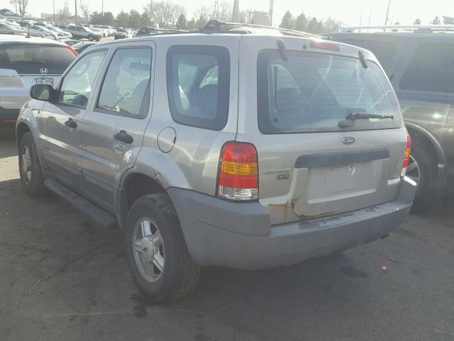 1FMYU02131KB13536 - 2001 FORD ESCAPE XLS BEIGE photo 3