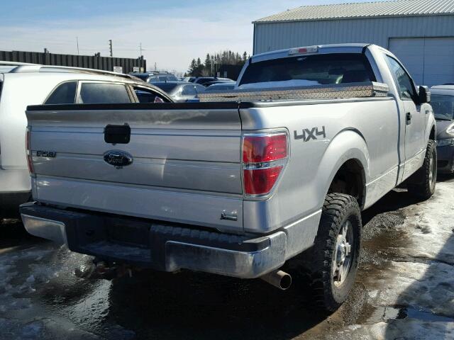 1FTNF1EV5AKC53075 - 2010 FORD F150 SILVER photo 4