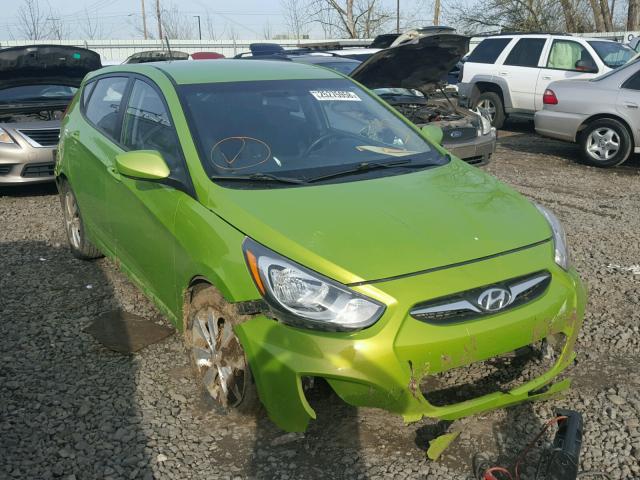 KMHCU5AEXCU025876 - 2012 HYUNDAI ACCENT GLS GREEN photo 1