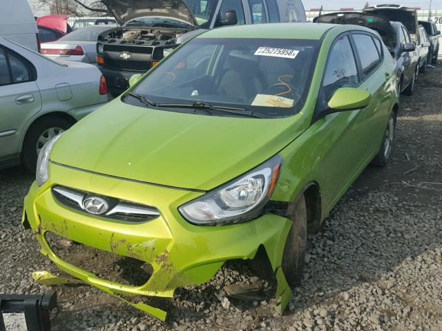 KMHCU5AEXCU025876 - 2012 HYUNDAI ACCENT GLS GREEN photo 2