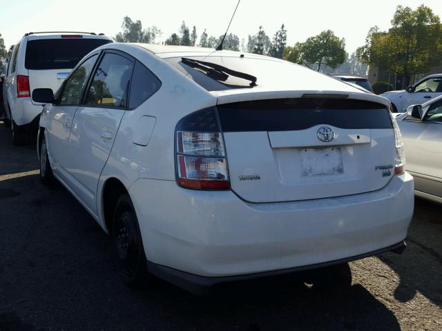 JTDKB20UX40059242 - 2004 TOYOTA PRIUS WHITE photo 3