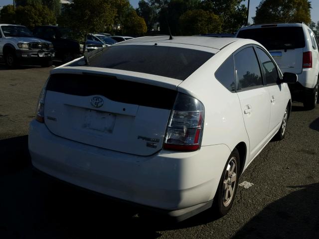 JTDKB20UX40059242 - 2004 TOYOTA PRIUS WHITE photo 4