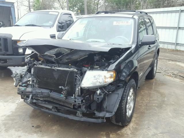 4F2CZ96118KM25301 - 2008 MAZDA TRIBUTE S BLACK photo 2