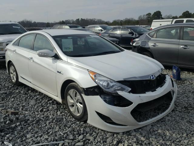 KMHEC4A44DA050398 - 2013 HYUNDAI SONATA HYB WHITE photo 1