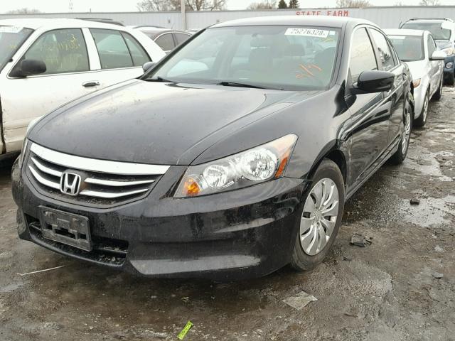 1HGCP2F39CA172629 - 2012 HONDA ACCORD LX BLACK photo 2