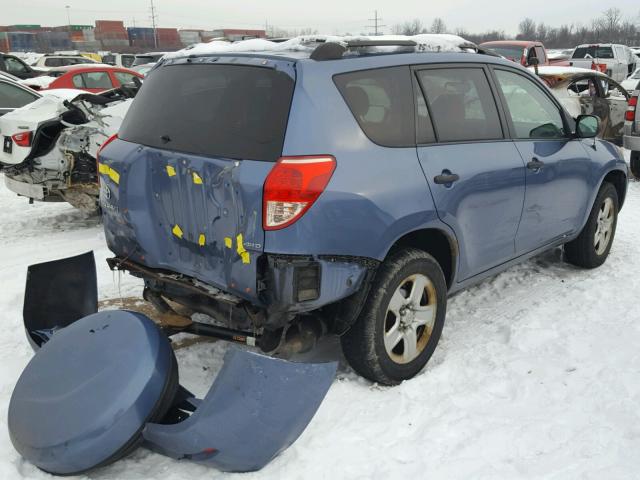 JTMBK33V886030416 - 2008 TOYOTA RAV4 BLUE photo 4