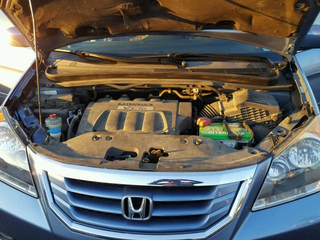 5FNRL38988B104929 - 2008 HONDA ODYSSEY TO BLUE photo 7