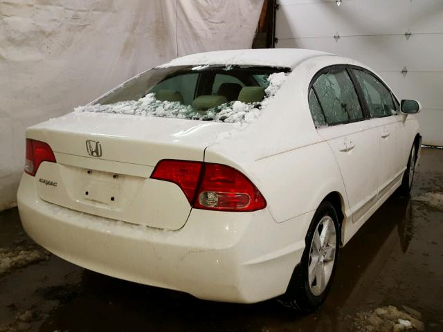 1HGFA16828L086871 - 2008 HONDA CIVIC EX WHITE photo 4