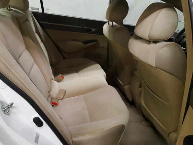 1HGFA16828L086871 - 2008 HONDA CIVIC EX თეთრი ფოტო 6