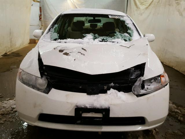 1HGFA16828L086871 - 2008 HONDA CIVIC EX WHITE photo 9