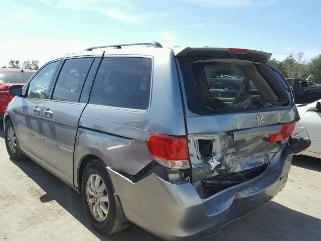 5FNRL3H65AB028842 - 2010 HONDA ODYSSEY EX TURQUOISE photo 3