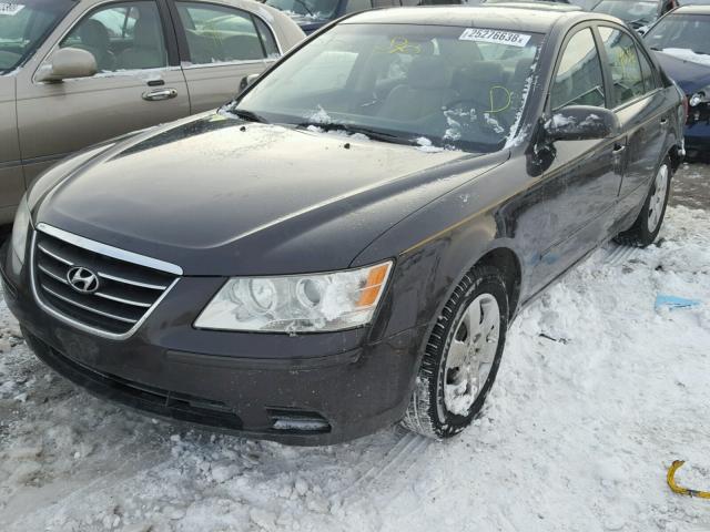 5NPET46C99H469822 - 2009 HYUNDAI SONATA GLS BROWN photo 2