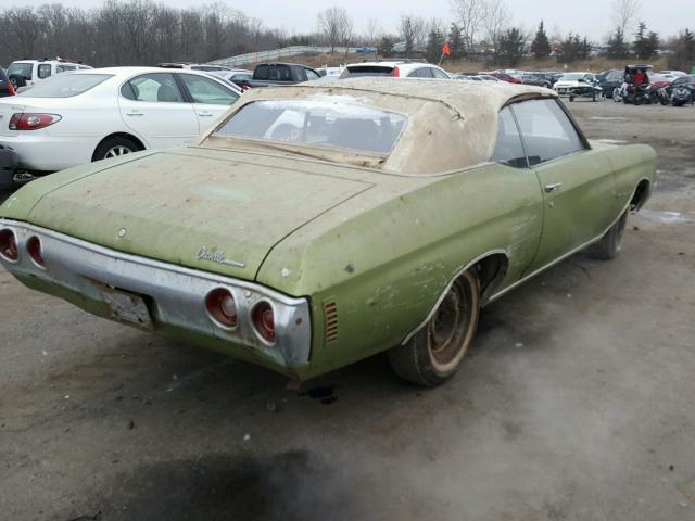 136671B218455 - 1971 CHEVROLET CHEVELLE GREEN photo 4