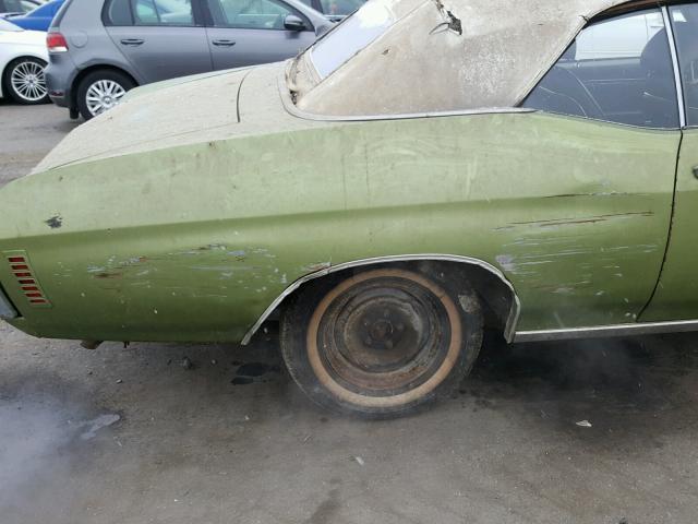 136671B218455 - 1971 CHEVROLET CHEVELLE GREEN photo 9