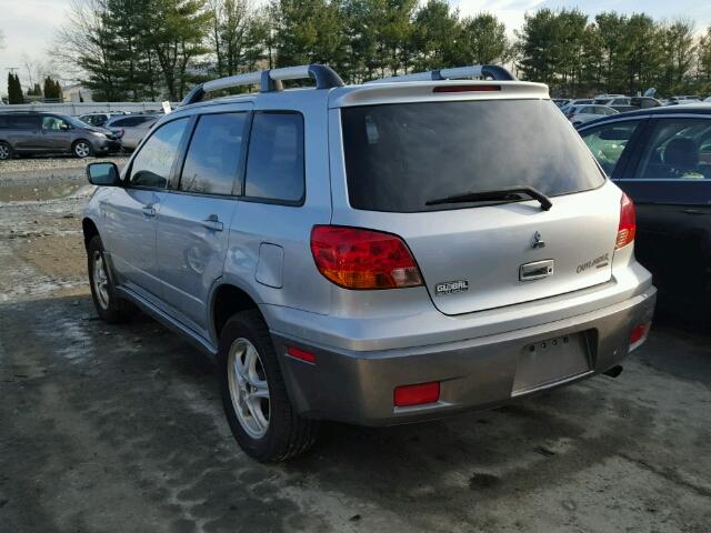 JA4LZ31F04U052003 - 2004 MITSUBISHI OUTLANDER SILVER photo 3