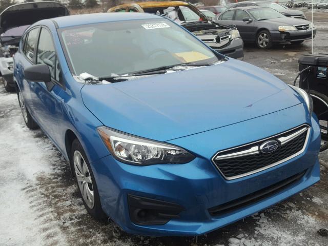 4S3GTAA63H3716111 - 2017 SUBARU IMPREZA BLUE photo 1