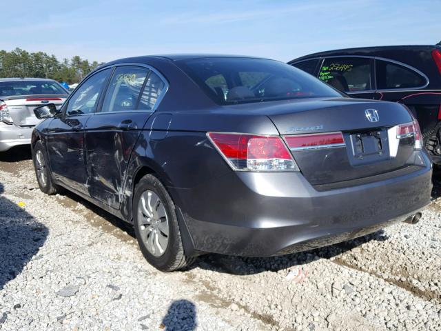 1HGCP2F30CA103845 - 2012 HONDA ACCORD LX GRAY photo 3