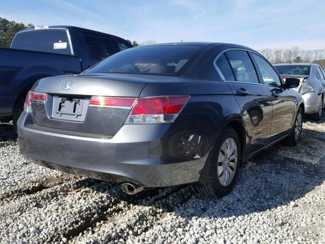 1HGCP2F30CA103845 - 2012 HONDA ACCORD LX GRAY photo 4