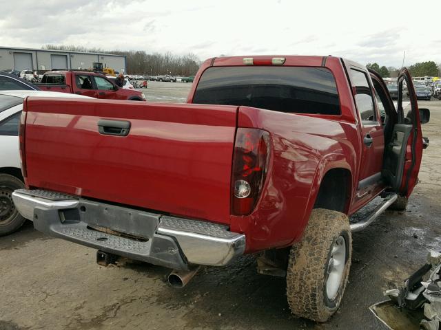 1GTDT136548118793 - 2004 GMC CANYON RED photo 4