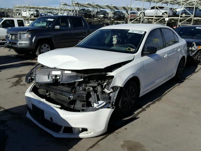 3VW2K7AJ0EM226009 - 2014 VOLKSWAGEN JETTA BASE თეთრი ფოტო 2