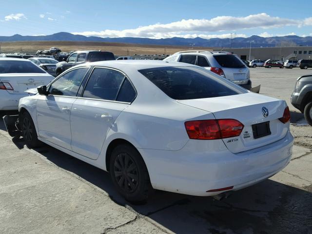 3VW2K7AJ0EM226009 - 2014 VOLKSWAGEN JETTA BASE თეთრი ფოტო 3