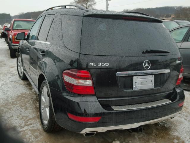 4JGBB8GB5BA659385 - 2011 MERCEDES-BENZ ML 350 4MA BLACK photo 3