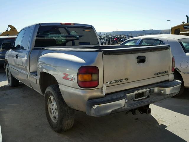 2GCEK19T4Y1395707 - 2000 CHEVROLET SILVERADO GRAY photo 3