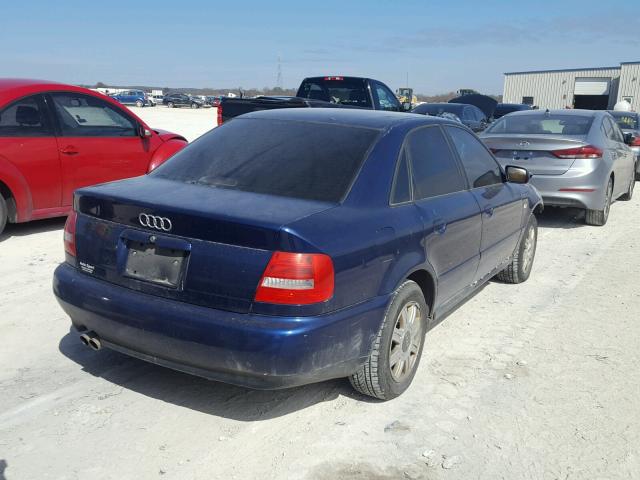 WAUDC68DX1A095503 - 2001 AUDI A4 1.8T QU BLUE photo 4