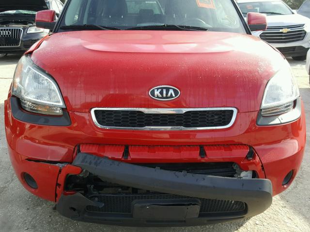 KNDJT2A24B7287201 - 2011 KIA SOUL + RED photo 9