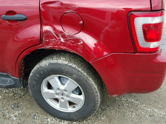 1FMCU0DG1AKC07054 - 2010 FORD ESCAPE XLT RED photo 10