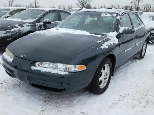 1G3WS52H3XF389924 - 1999 OLDSMOBILE INTRIGUE G GREEN photo 2