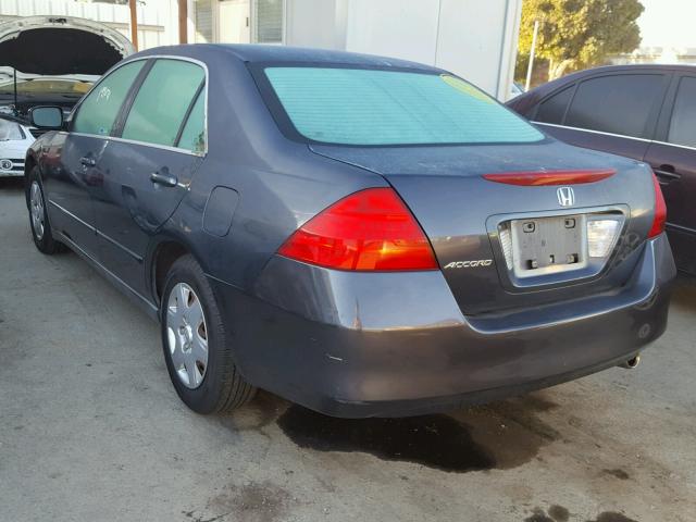 1HGCM56487A221232 - 2007 HONDA ACCORD LX GRAY photo 3