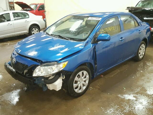 JTDBL40E59J044330 - 2009 TOYOTA COROLLA BA BLUE photo 2