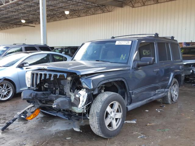 1J8HH48KX6C349238 - 2006 JEEP COMMANDER BLUE photo 2