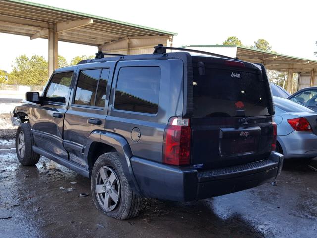 1J8HH48KX6C349238 - 2006 JEEP COMMANDER BLUE photo 3