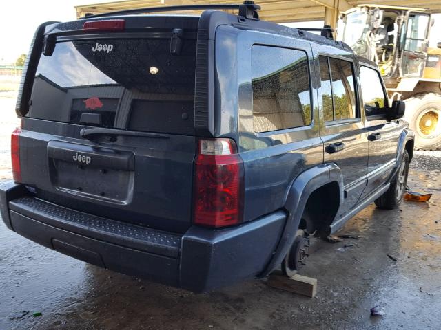 1J8HH48KX6C349238 - 2006 JEEP COMMANDER BLUE photo 4