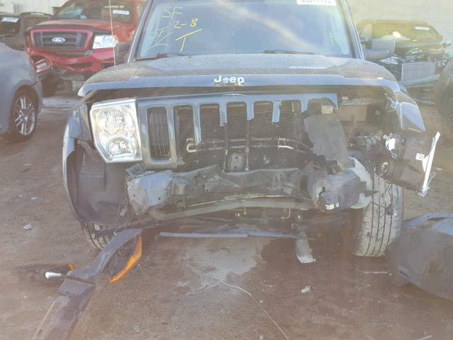 1J8HH48KX6C349238 - 2006 JEEP COMMANDER BLUE photo 9