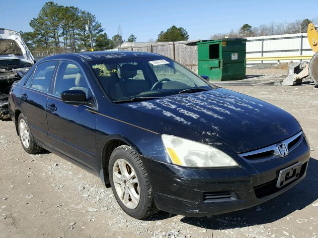 1HGCM56886A126252 - 2006 HONDA ACCORD EX BLACK photo 1