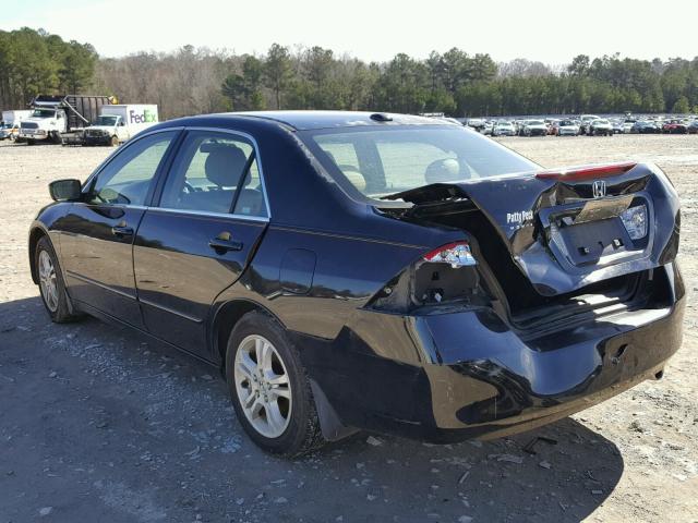 1HGCM56886A126252 - 2006 HONDA ACCORD EX BLACK photo 3