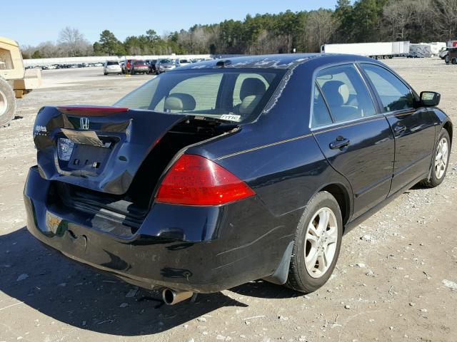 1HGCM56886A126252 - 2006 HONDA ACCORD EX BLACK photo 4