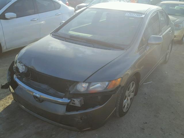 JHMFA16576S001545 - 2006 HONDA CIVIC LX GRAY photo 2