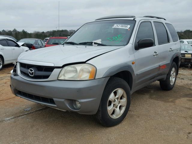 4F2YU09181KM22252 - 2001 MAZDA TRIBUTE LX SILVER photo 2