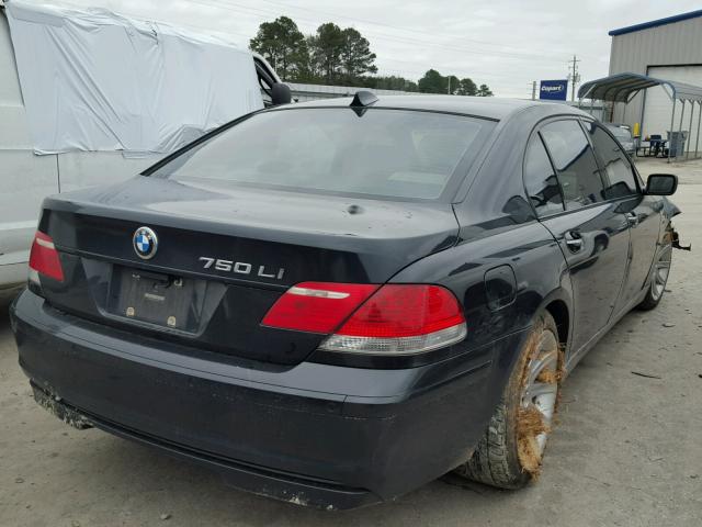 WBAHN83526DT39755 - 2006 BMW 750 LI BLACK photo 4