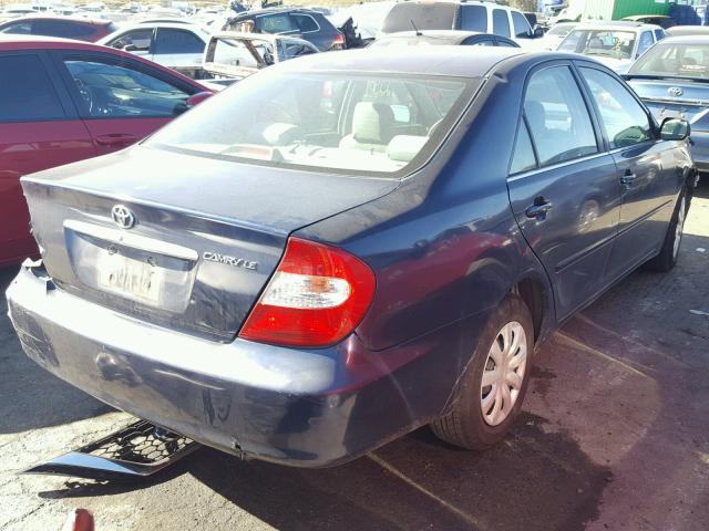 4T1BE32K84U336063 - 2004 TOYOTA CAMRY LE BLUE photo 4