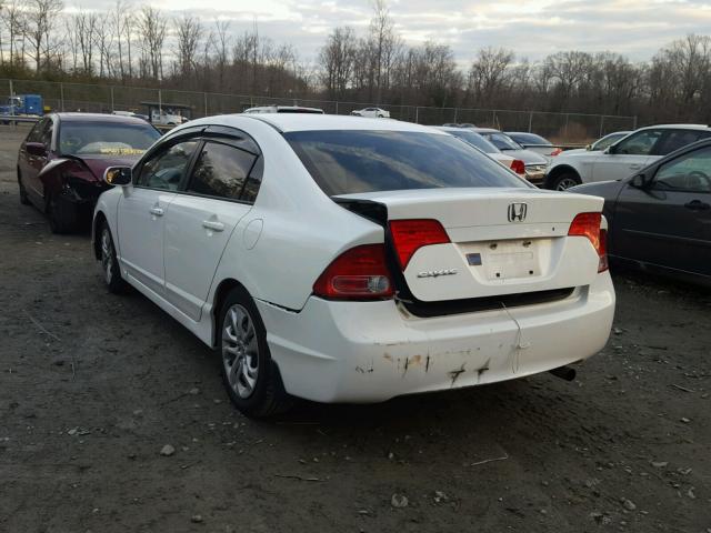 1HGFA16547L042214 - 2007 HONDA CIVIC LX WHITE photo 3