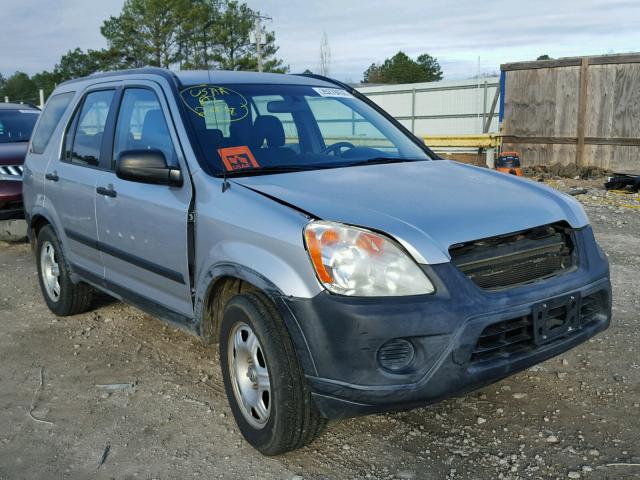 JHLRD68596C028212 - 2006 HONDA CR-V LX SILVER photo 1